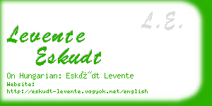 levente eskudt business card